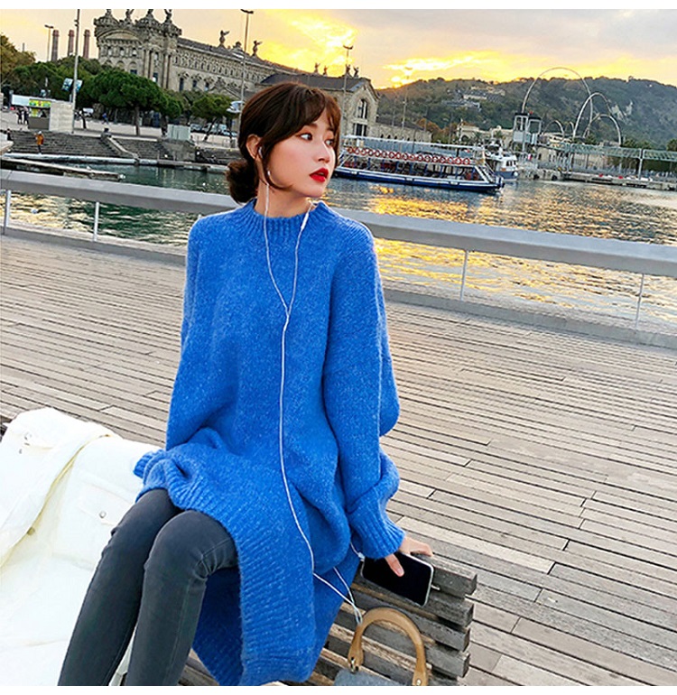 Bbuckkooki - Robe en maille oversize à col rond