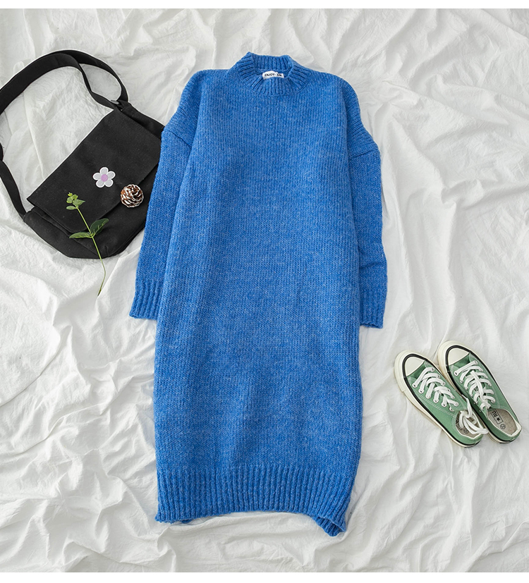 Bbuckkooki - Robe en maille oversize à col rond