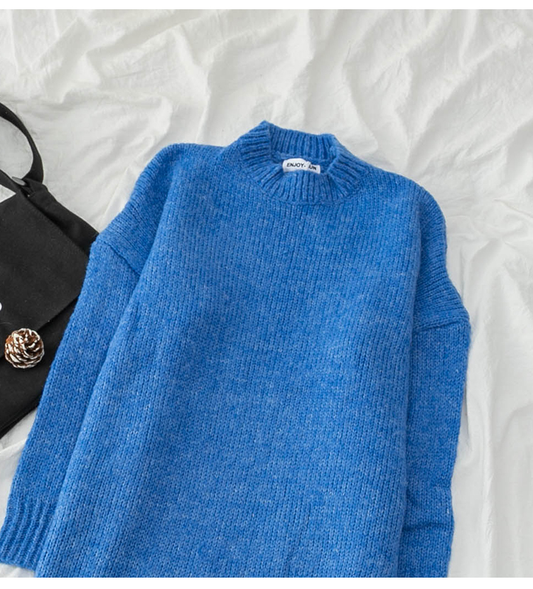 Bbuckkooki - Robe en maille oversize à col rond