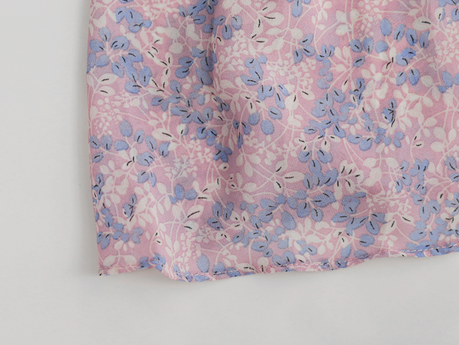 CHERRYKOKO - Smocked Floral Printed Dress