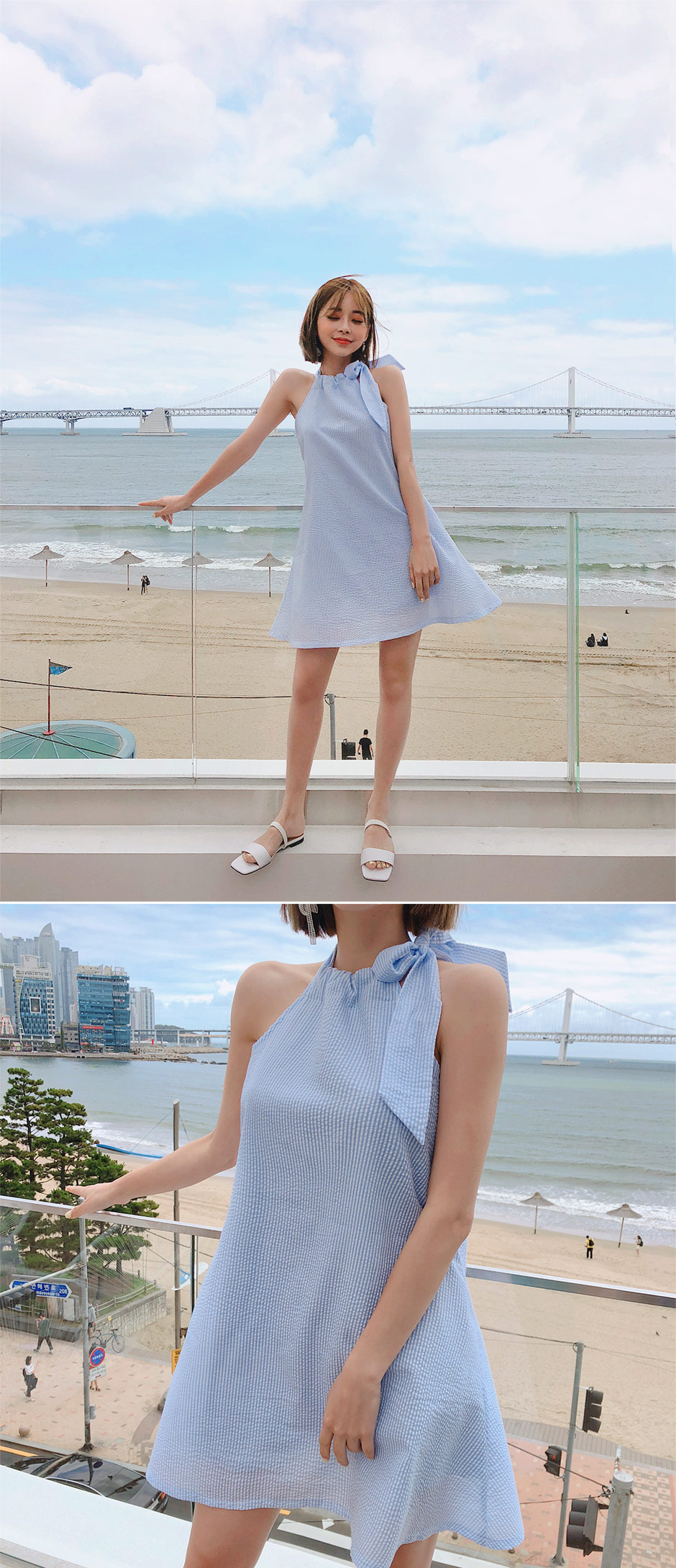 chuu - Halter A-Line Mini Dress