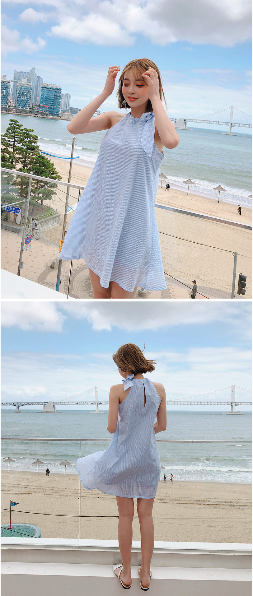 chuu - Halter A-Line Mini Dress