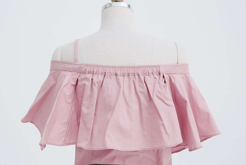 chuu - Single-Shoulder Buttoned Mini A-Line Dress