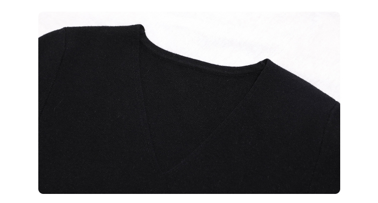 MsBlossom - Robe trapèze en tricot à col en V