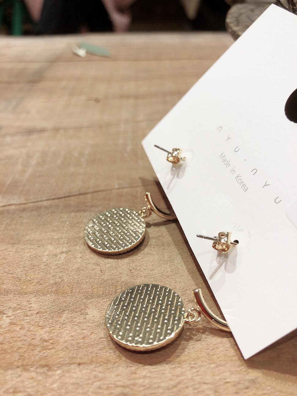 NYU NYU - Smiley Face Hoop Earrings