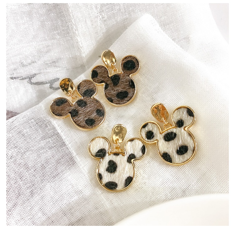 NYU NYU - Leopard Dangle Earring