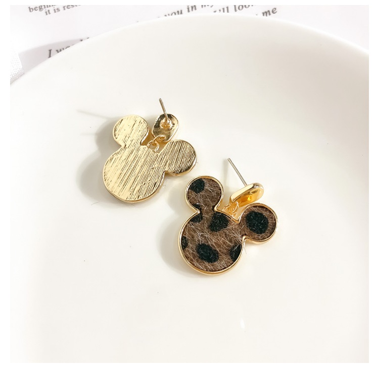 NYU NYU - Leopard Dangle Earring