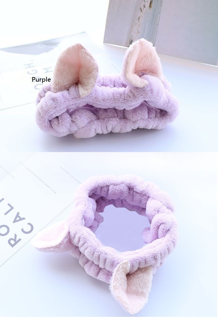 Stylevana - Bandeau de lavage de visage en molleton d'oreille de chat