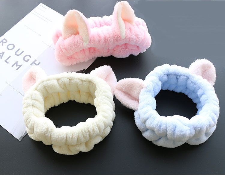 Stylevana - Bandeau de lavage de visage en molleton d'oreille de chat