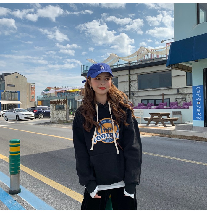 Bbuckkooki - Sweat à capuche imprimé à manches longues