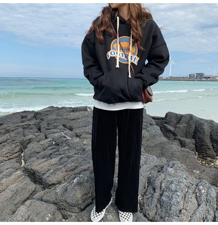 Bbuckkooki - Sweat à capuche imprimé à manches longues