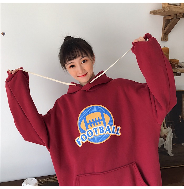 Bbuckkooki - Sweat à capuche imprimé à manches longues