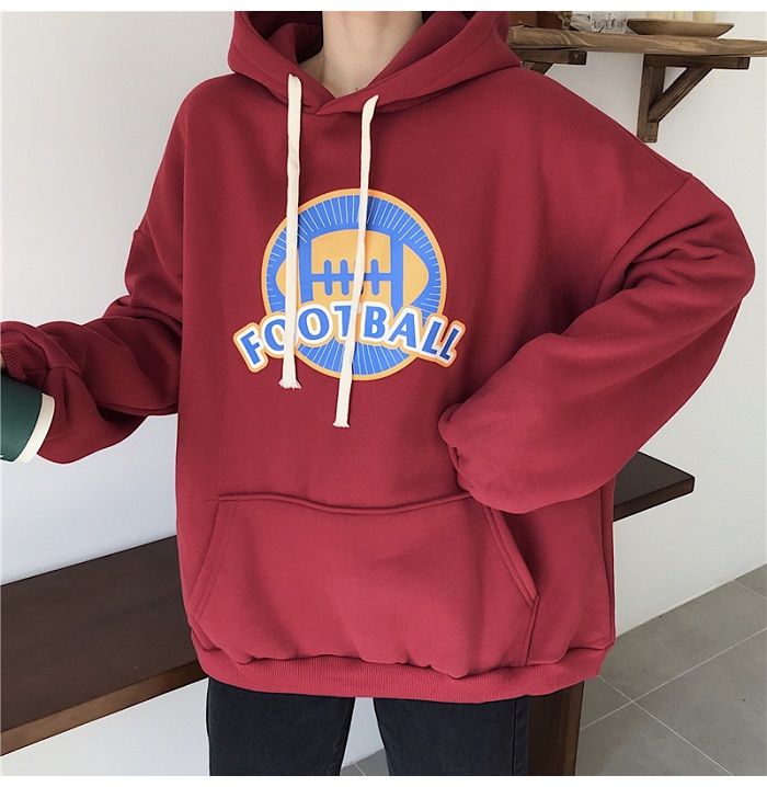 Bbuckkooki - Sweat à capuche imprimé à manches longues