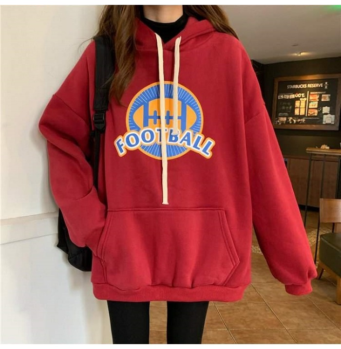 Bbuckkooki - Sweat à capuche imprimé à manches longues