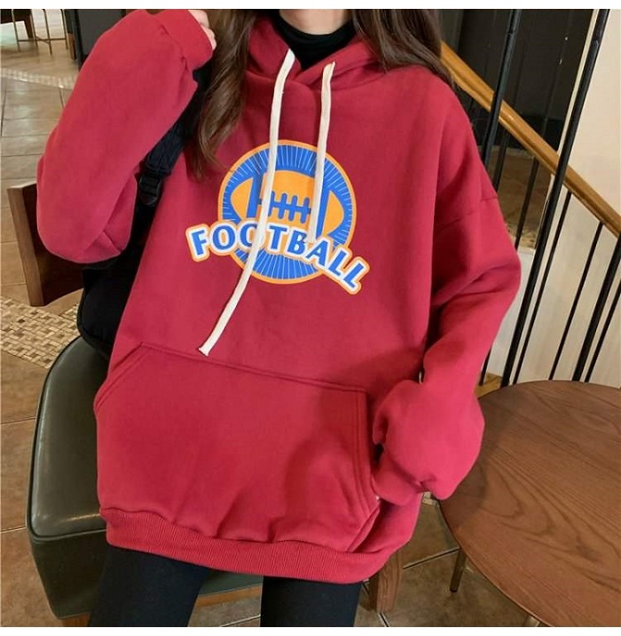 Bbuckkooki - Sweat à capuche imprimé à manches longues