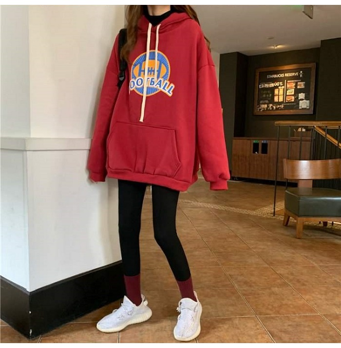 Bbuckkooki - Sweat à capuche imprimé à manches longues