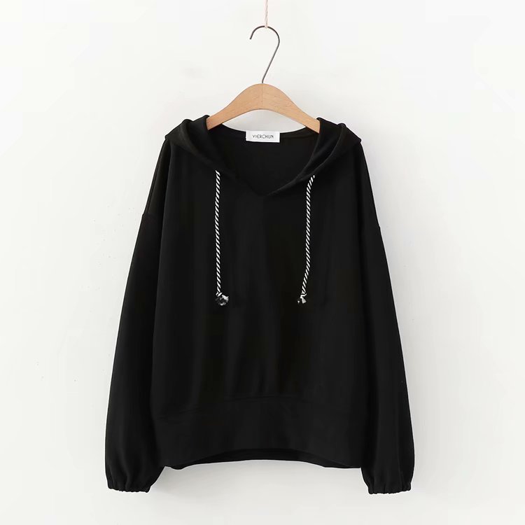 Dearest - Sweat à capuche uni à col en V