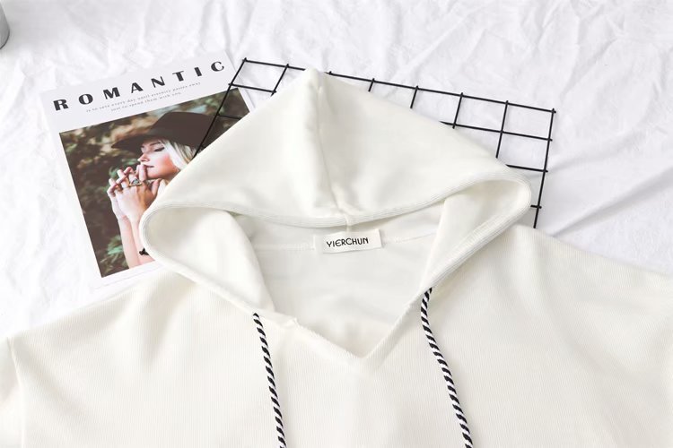 Dearest - Sweat à capuche uni à col en V
