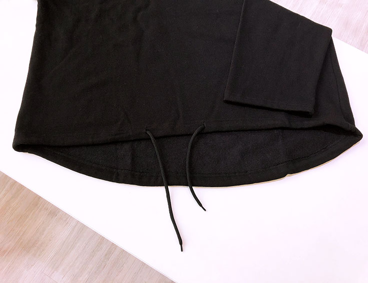 Pour J - Pull avec lettrage à ourlet coulissant et ourlet coulissant