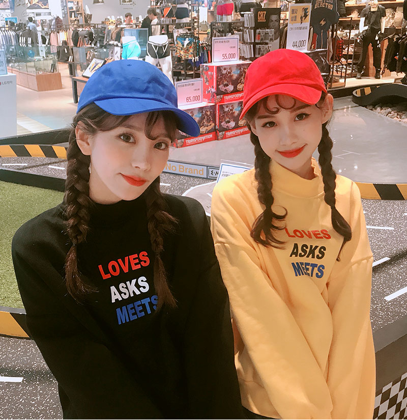 Icecream12 - Crew-Neck Lettering Pullover