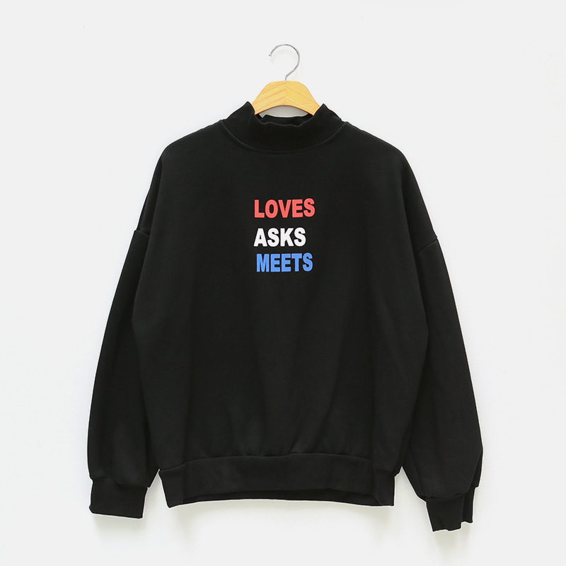 Icecream12 - Crew-Neck Lettering Pullover