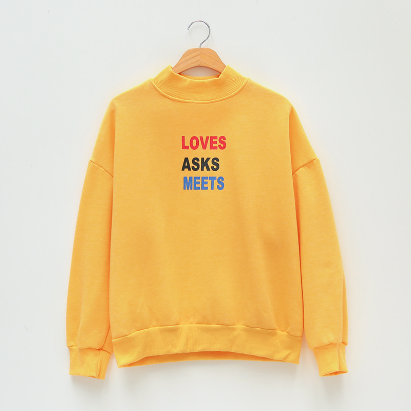 Icecream12 - Crew-Neck Lettering Pullover