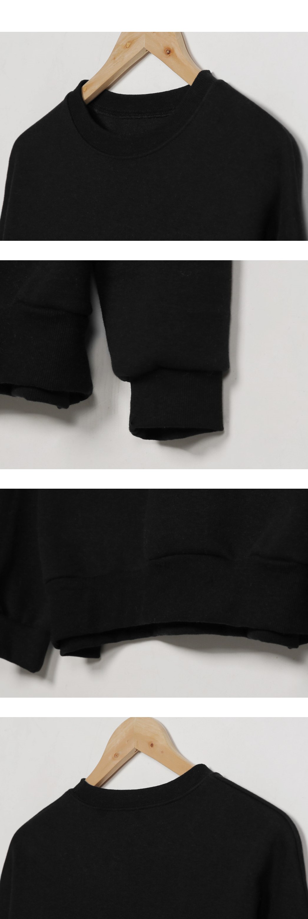 MERONGSHOP - Pull col rond uni