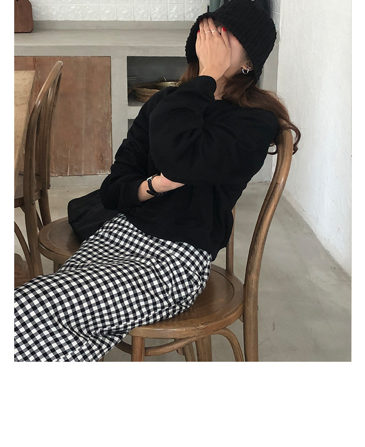 Rosy.B - Dropped Shoulder Plain Pullover