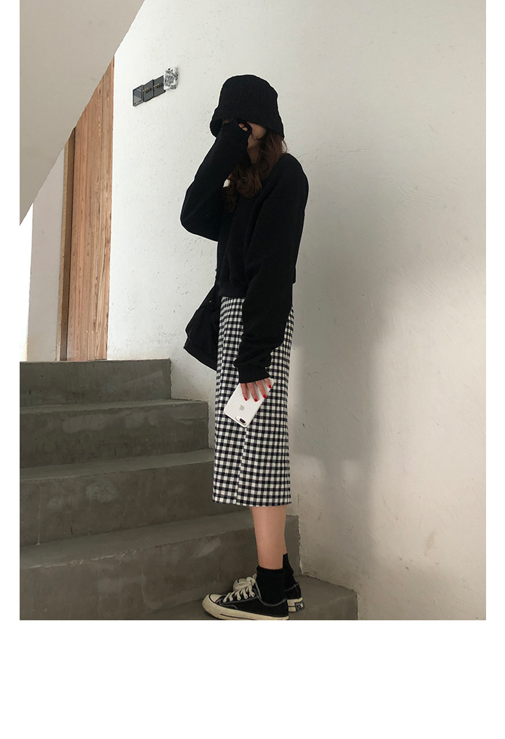 Rosy.B - Dropped Shoulder Plain Pullover