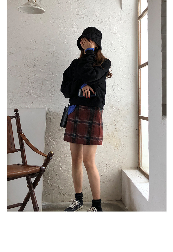 Rosy.B - Dropped Shoulder Plain Pullover