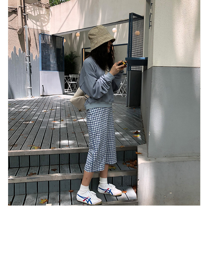 Rosy.B - Dropped Shoulder Plain Pullover