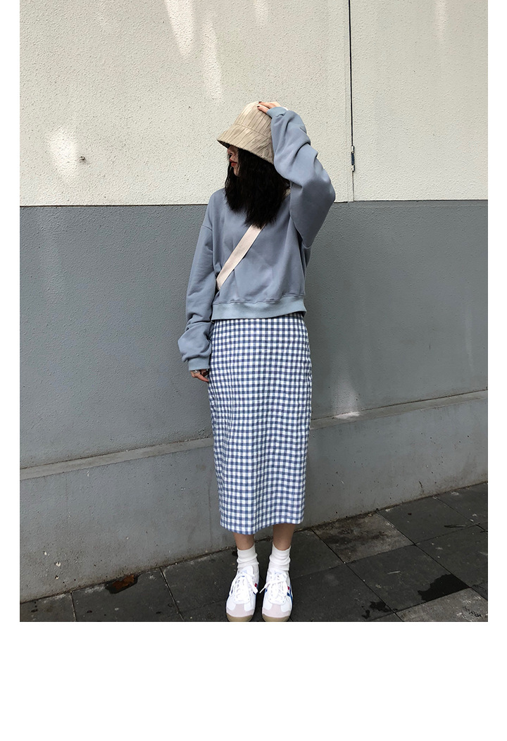 Rosy.B - Dropped Shoulder Plain Pullover