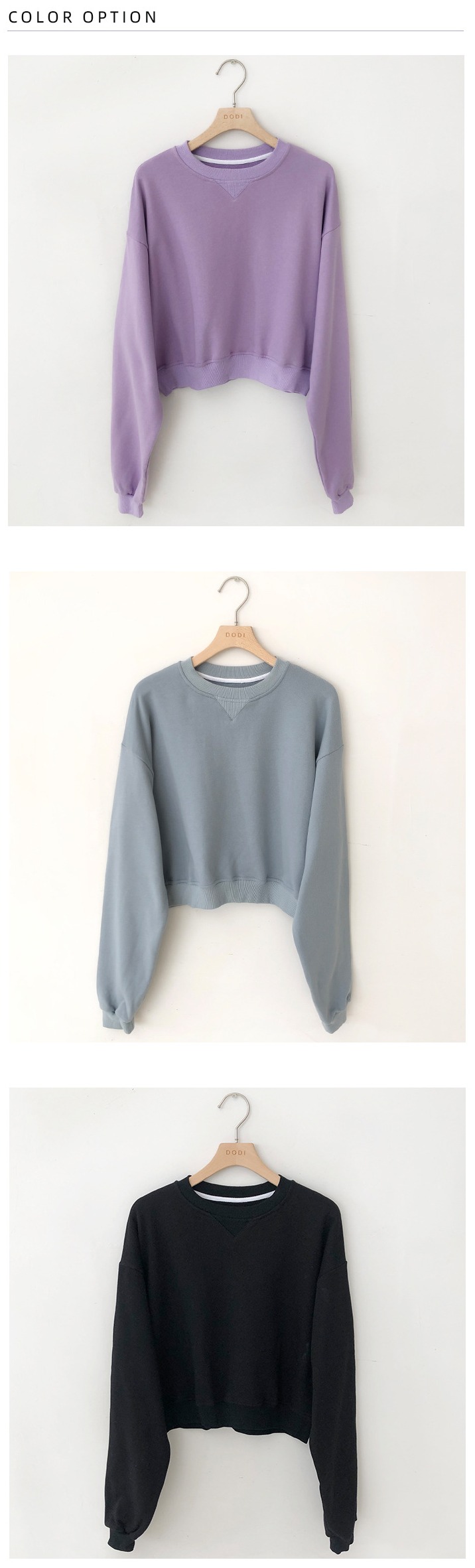Rosy.B - Dropped Shoulder Plain Pullover