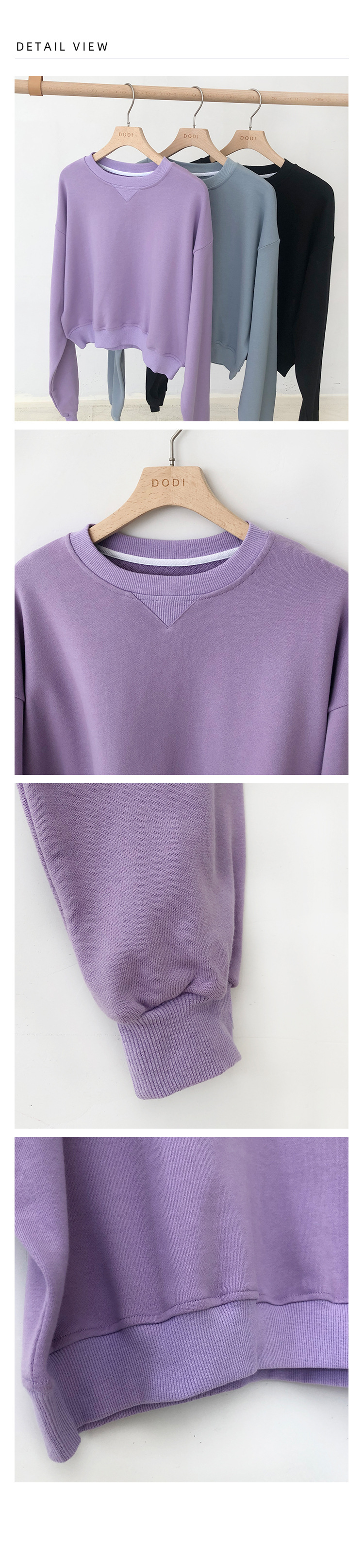 Rosy.B - Dropped Shoulder Plain Pullover