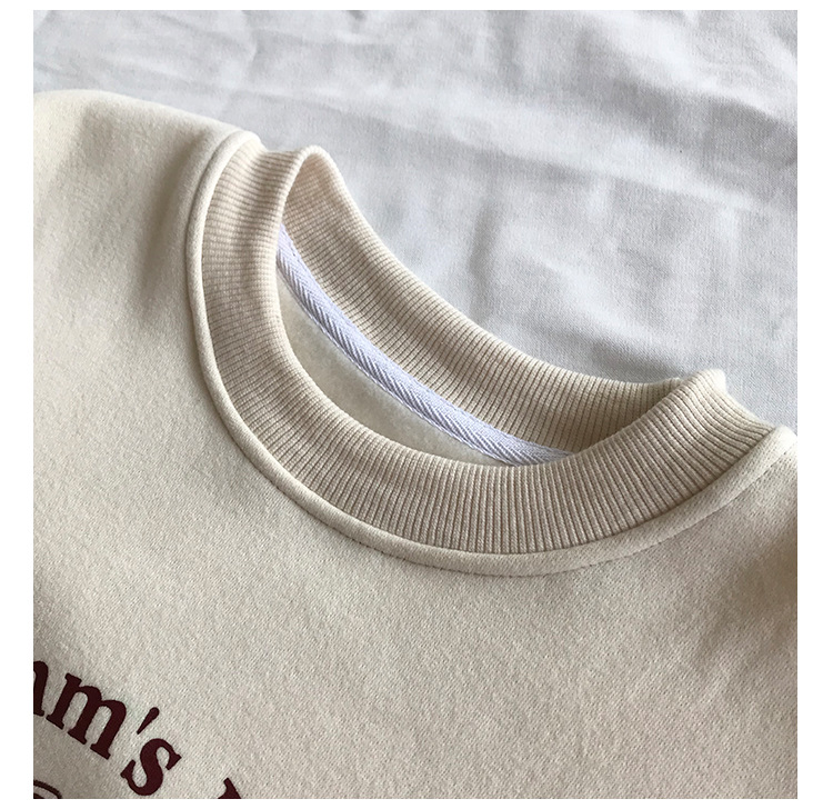 Rosy.B - Long-Sleeve Round-Neck Printed Pullover
