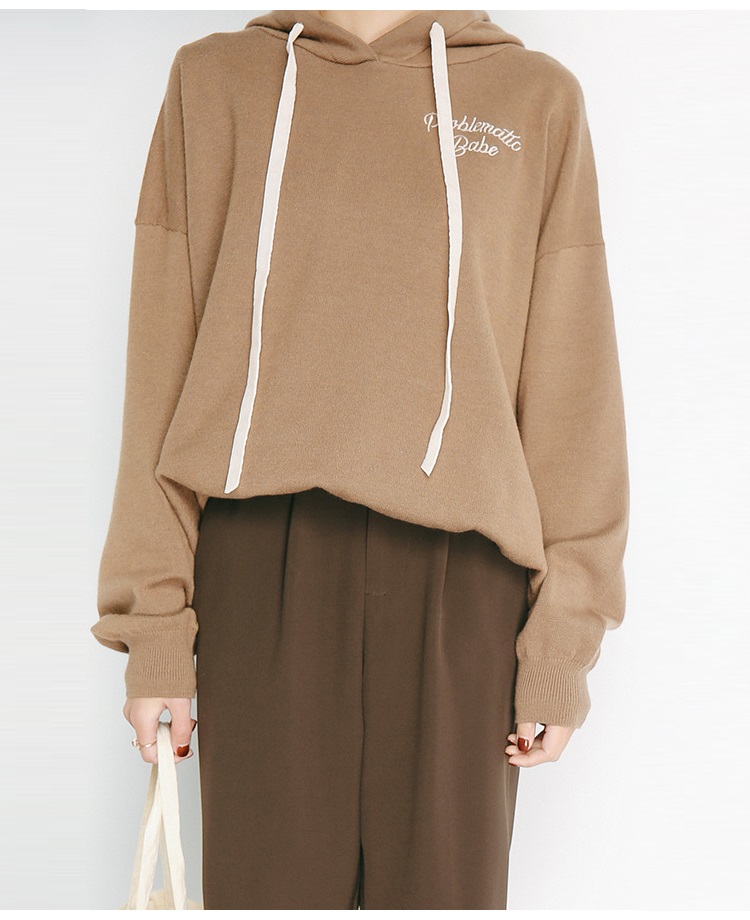 Rosy.B - Sweat à capuche avec inscription à manches longues