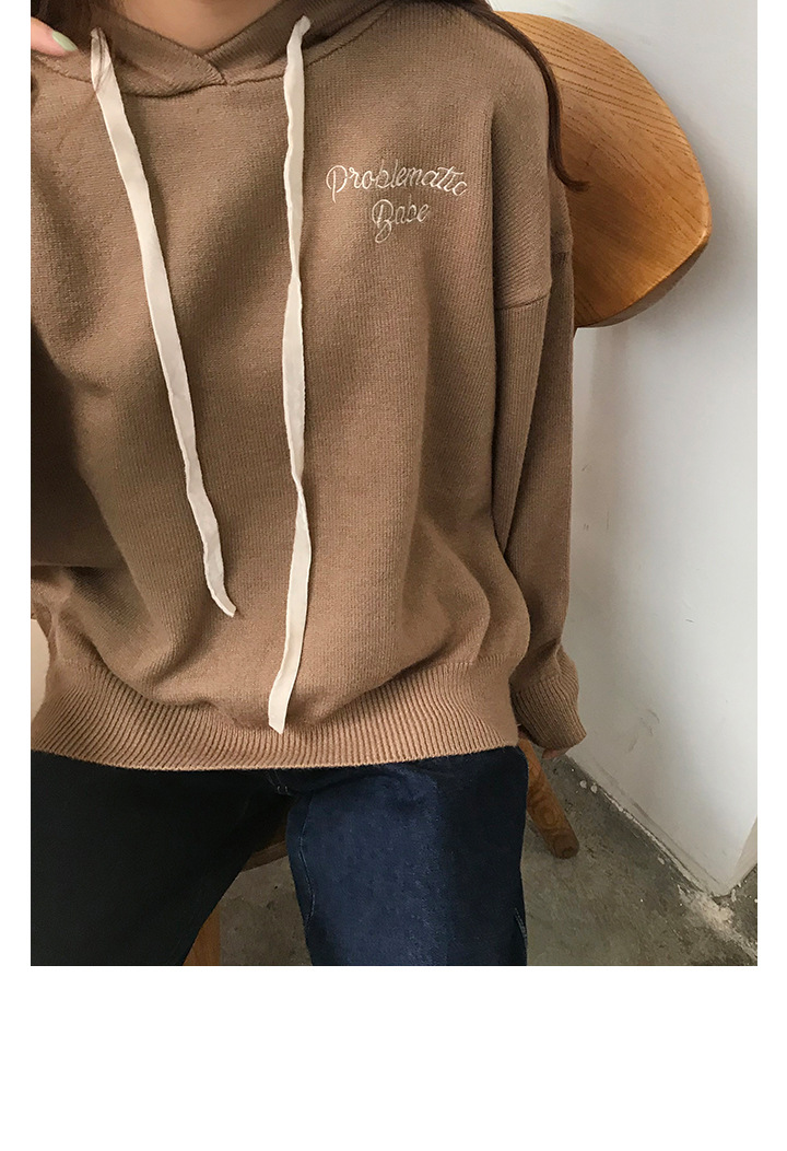Rosy.B - Sweat à capuche avec inscription à manches longues