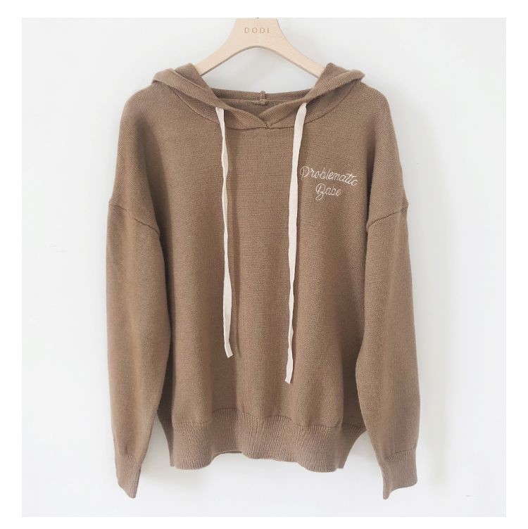 Rosy.B - Sweat à capuche avec inscription à manches longues