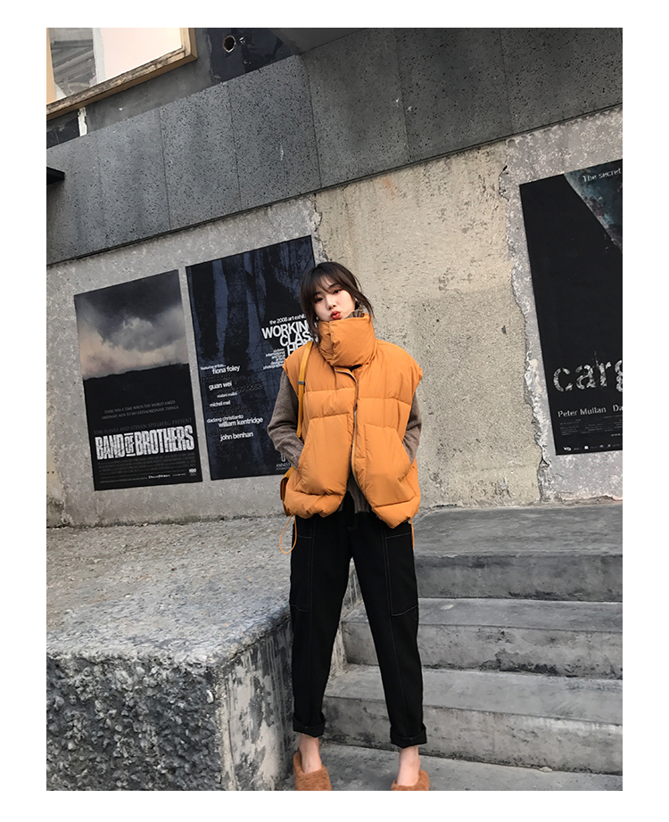 Bbuckkooki - Veste rembourrée sans manches avec cordon de serrage