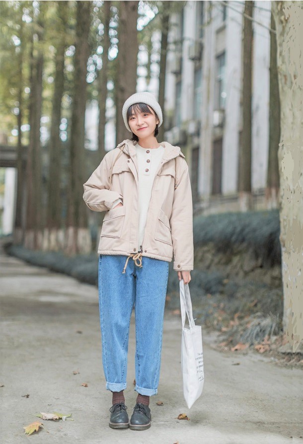 Dearest - Veste cargo à capuche poilue