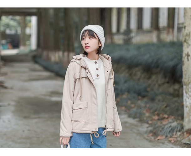 Dearest - Veste cargo à capuche poilue