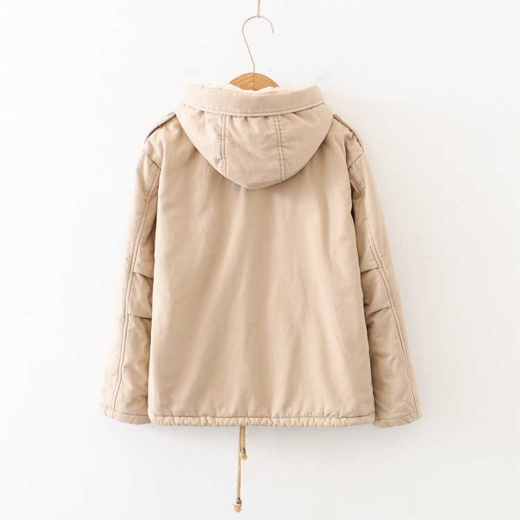 Dearest - Veste cargo à capuche poilue