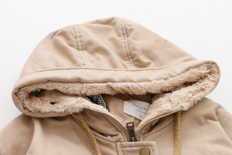 Dearest - Veste cargo à capuche poilue
