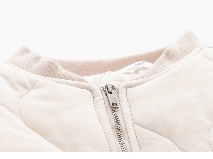 Dearest - Veste longue en duvet uni avec poches zippées