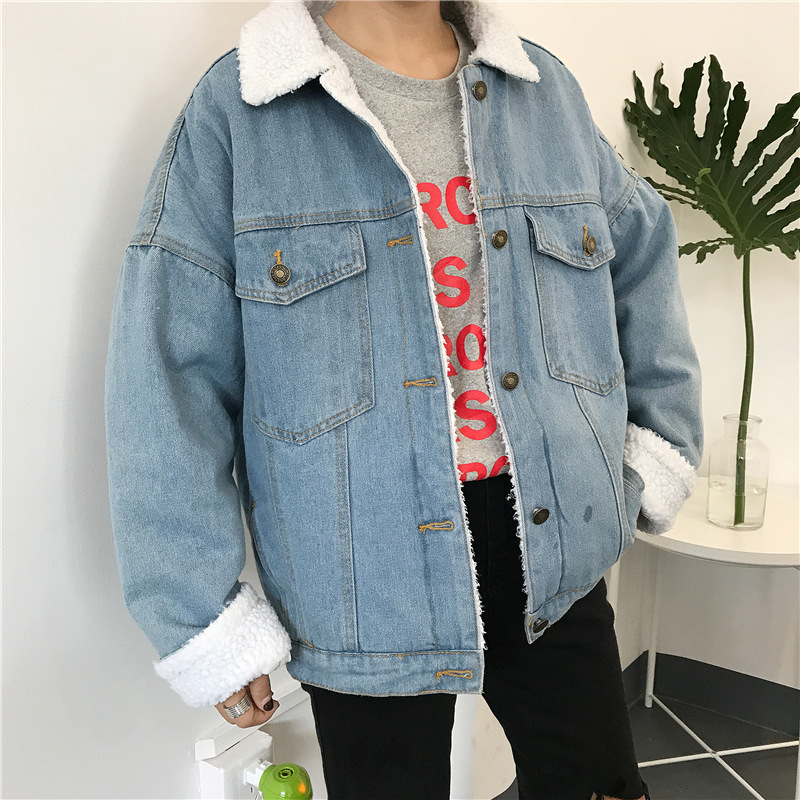Dearest - Furry Lined Denim Jacket