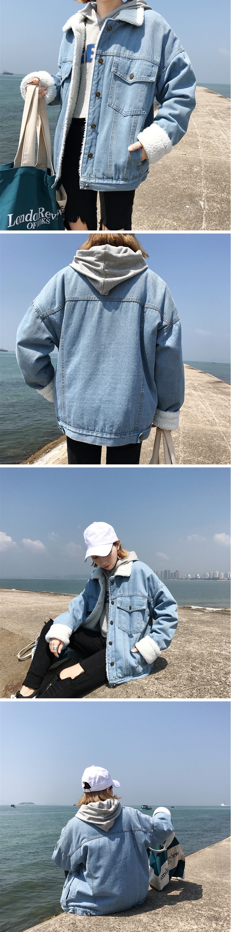 Dearest - Furry Lined Denim Jacket