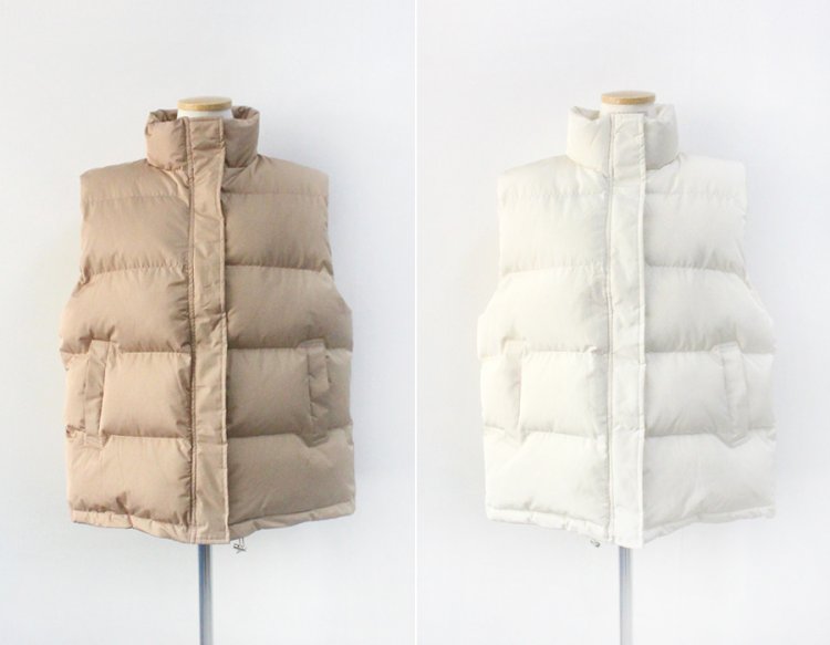 For J - Gilet matelassé zippé