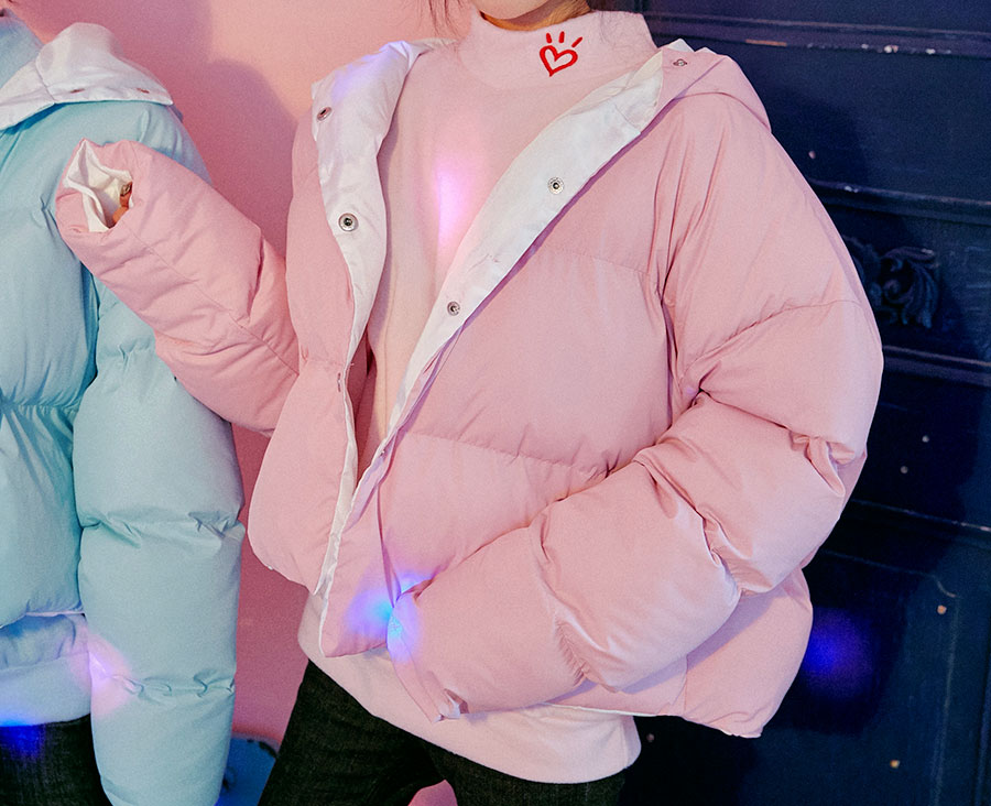 Icecream12 - Manteau matelassé à capuche