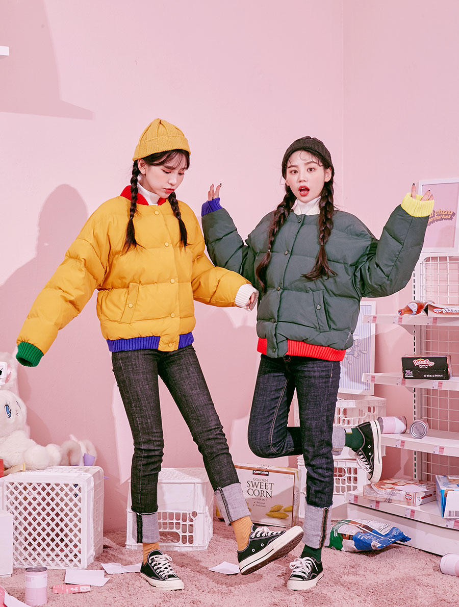 Icecream12 - Veste rembourrée contrastée