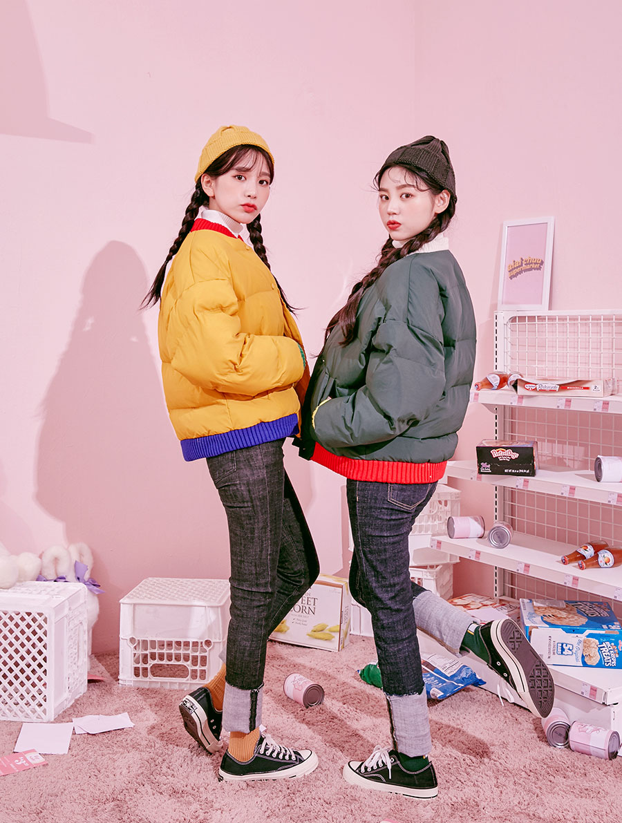 Icecream12 - Veste rembourrée contrastée